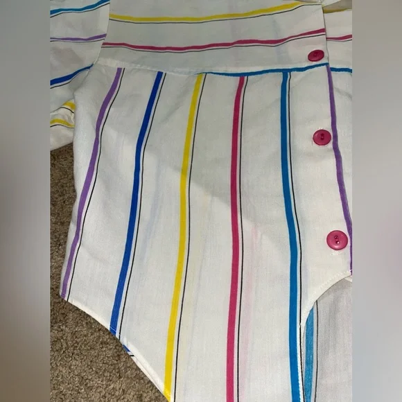 Sauci 80’s Tie Crop Top - Picture 4 of 6